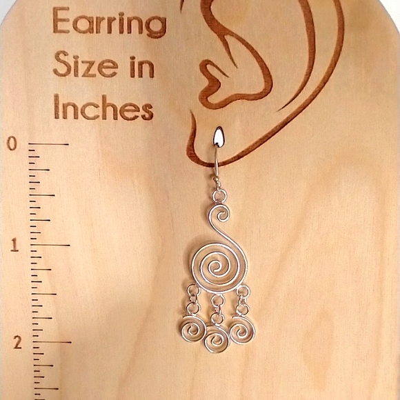 CLOSEOUT--Sterling silver earrings - Picture 3 of 4